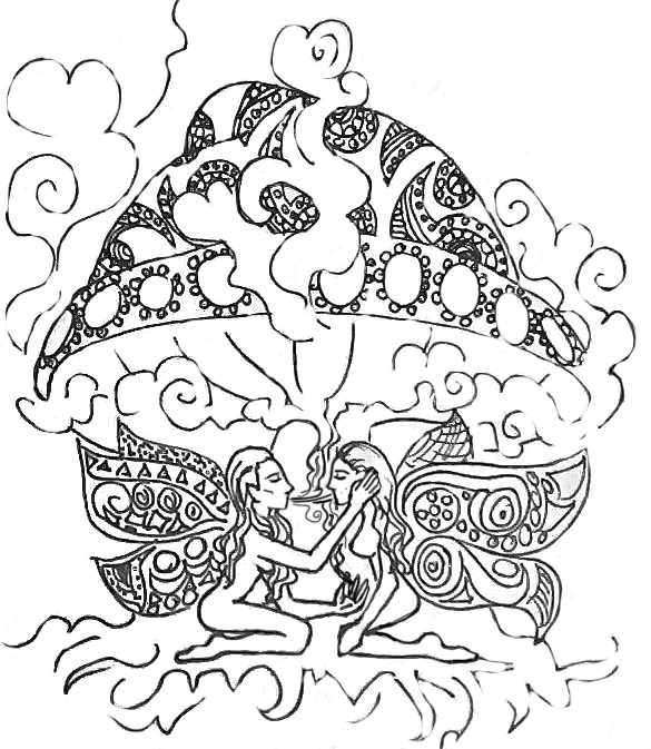 Adult coloring pages stoner