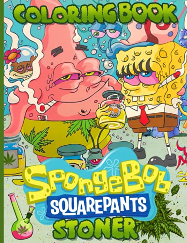 Spongebob stoner coloring book spongebob stoner beautiful simple designs adult psychedelic trippy coloring books for men and women unique colouring pages on ilippines