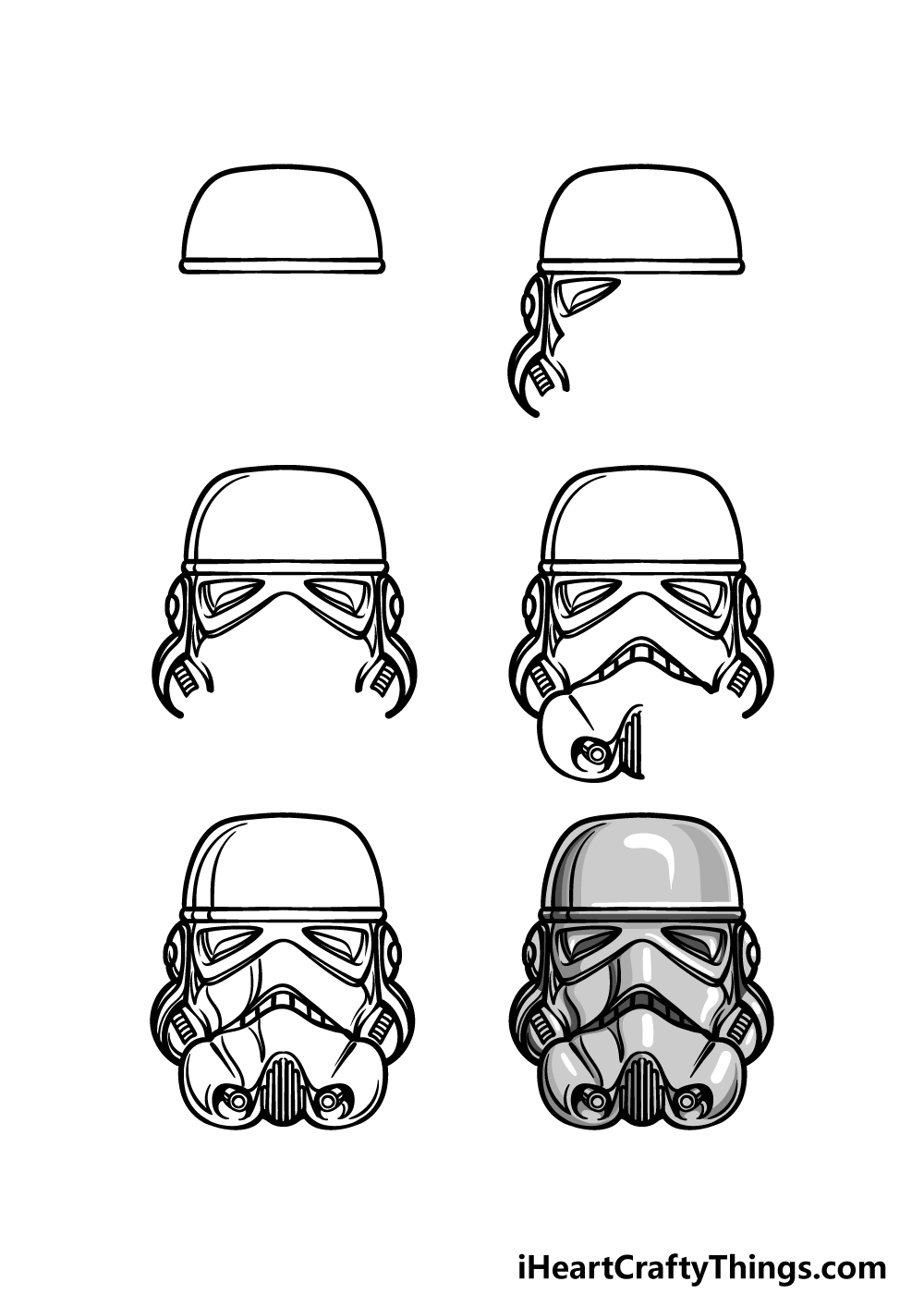 Stormtrooper helmet drawing