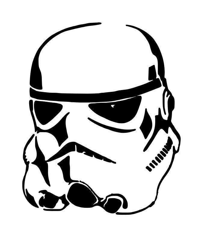 Star wars stormtrooper helmet decal x choose color