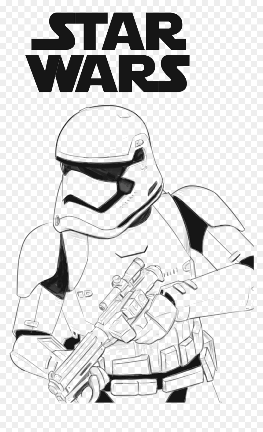 Fit order stormtrooper coloring page png download