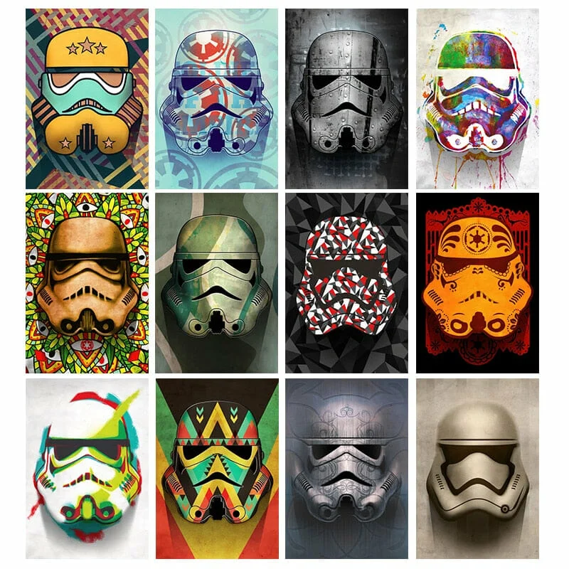 Buy star wars stormtroopers helmet canvas art at best prices