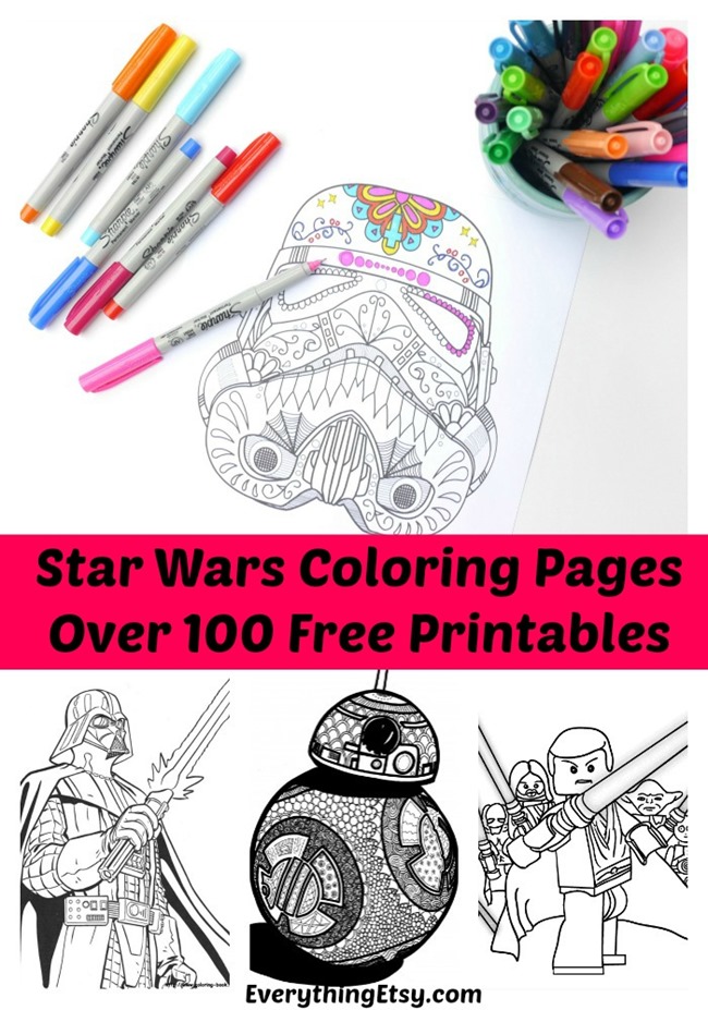 Star wars free printable coloring pages for adults kids over designs