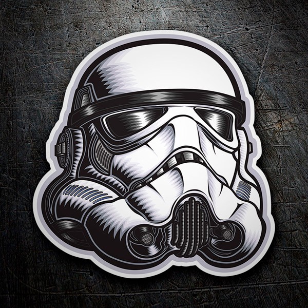 Sticker stormtrooper helmet