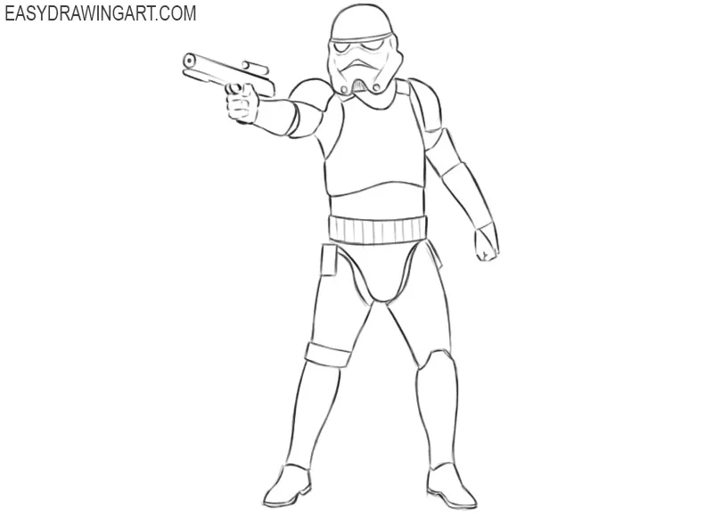 How to draw a stormtrooper