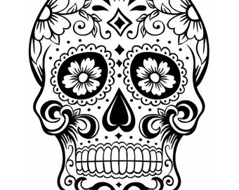 Sugar skulls coloring pages