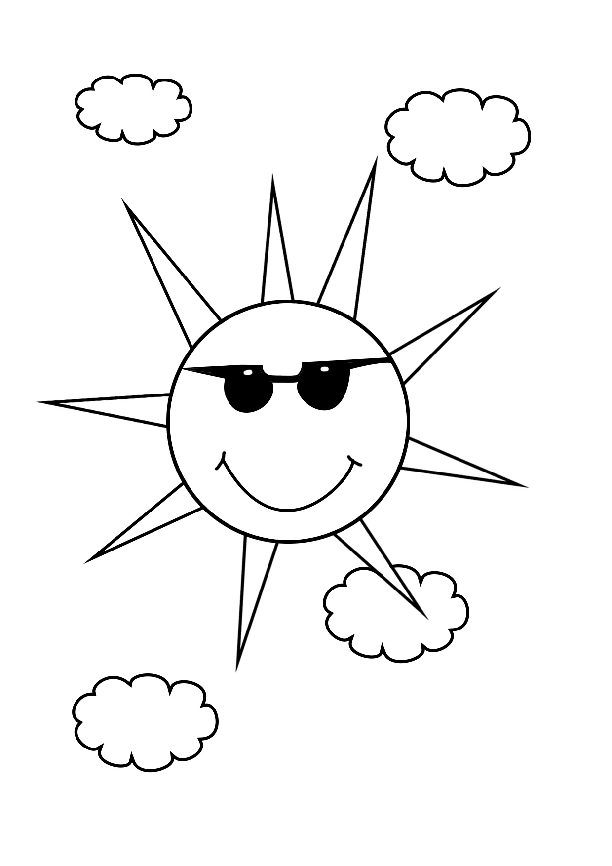 Summer coloring pages to print