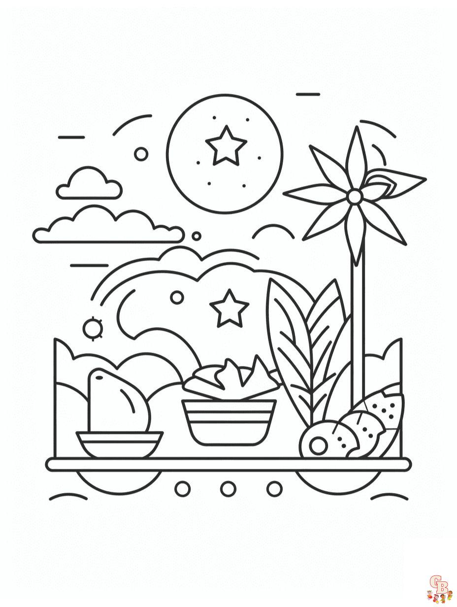 Summer coloring pages free and printable for kids and adults