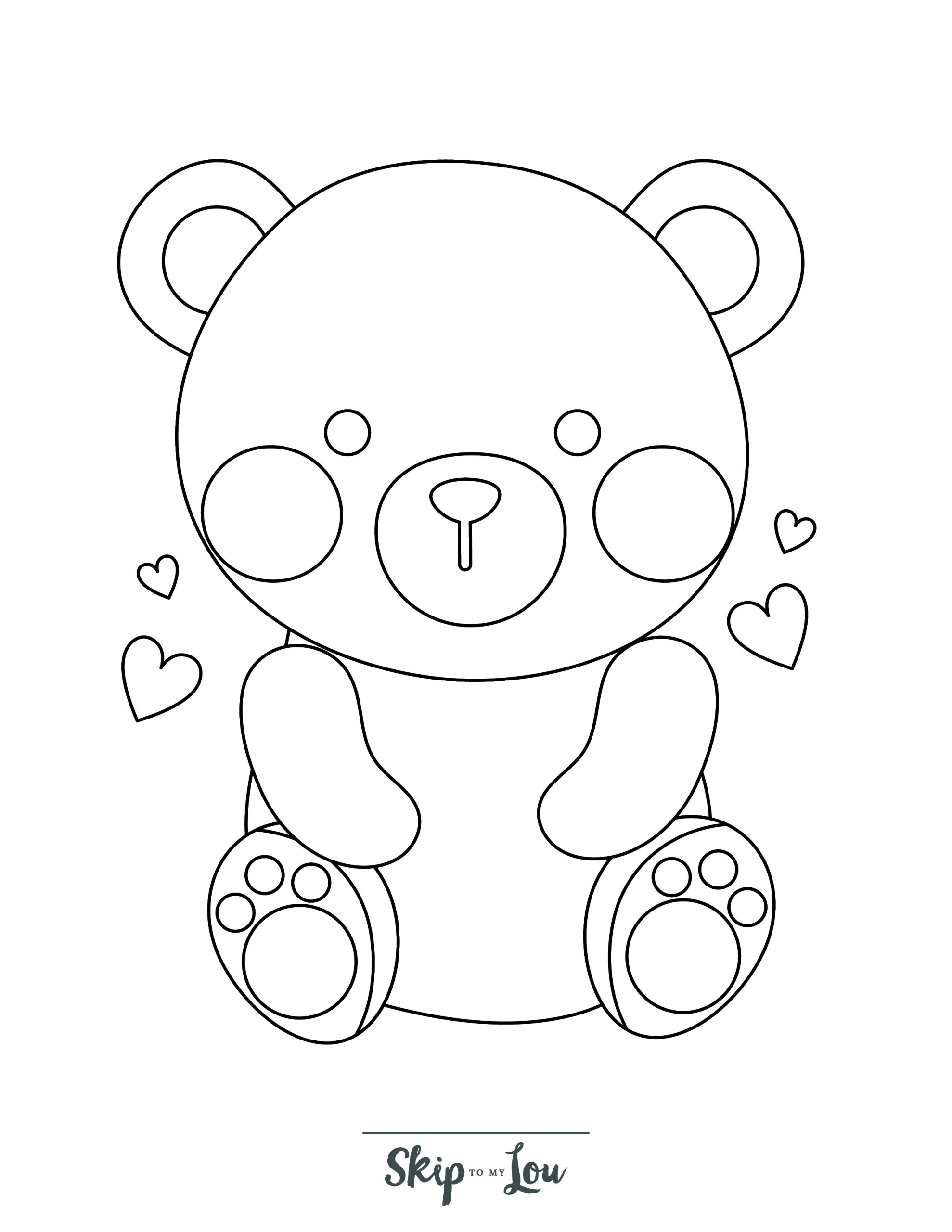 Bear coloring pages