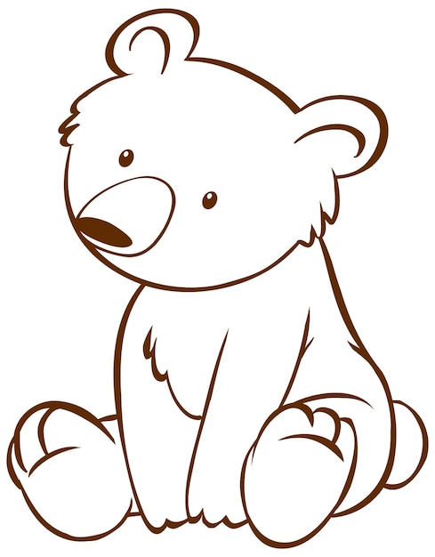 Teddy bear coloring images