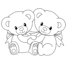 Top free printable teddy bear coloring pages online