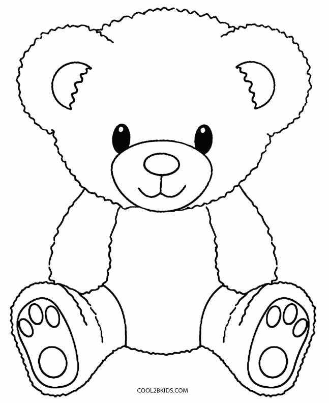 Bear coloring pages teddy bear template teddy bear coloring pages