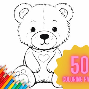 Buy teddy bear coloring pages online in india