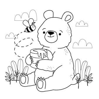 Teddy bear coloring images