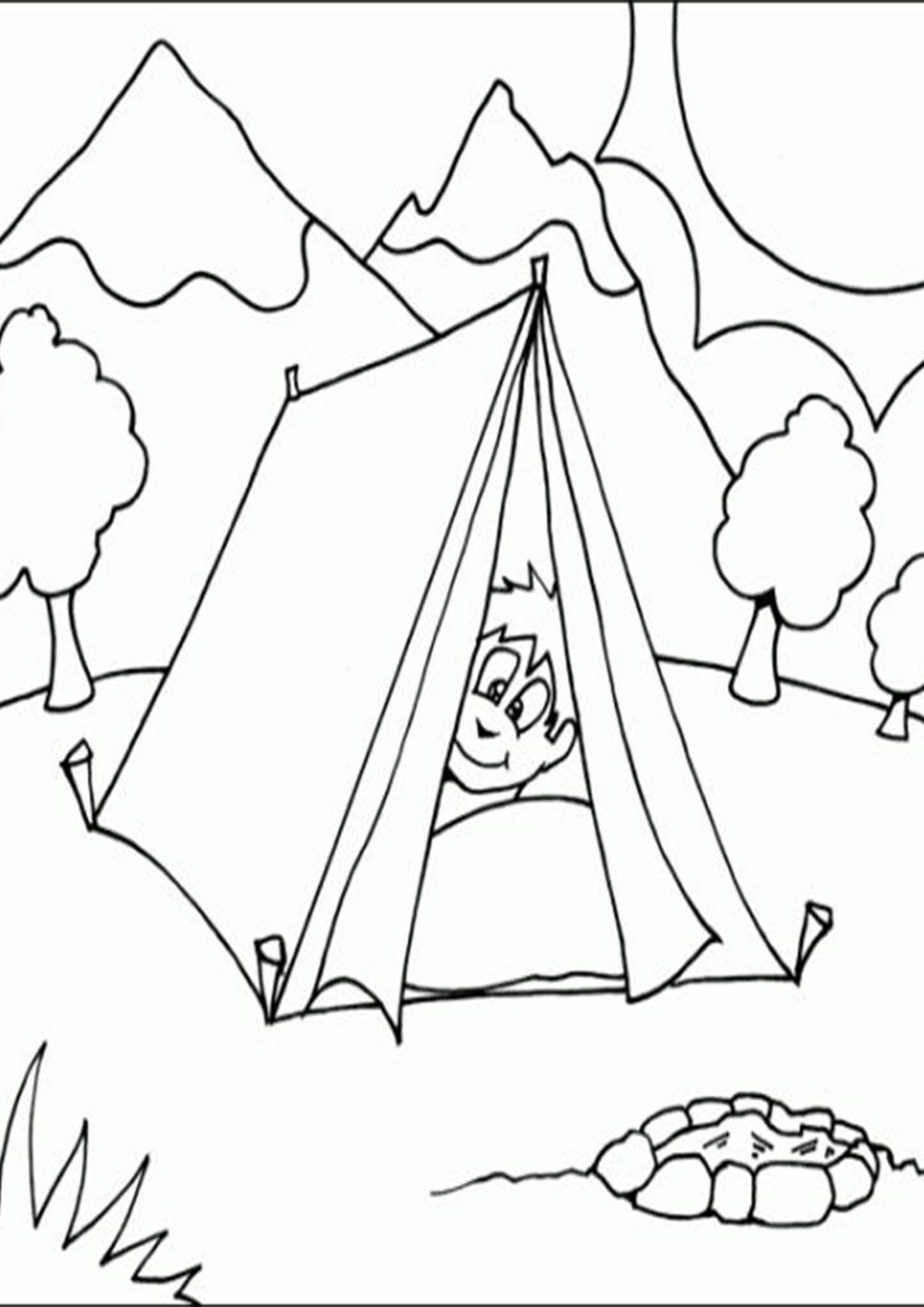 Free easy to print camping coloring pages camping coloring pages coloring pages camping theme