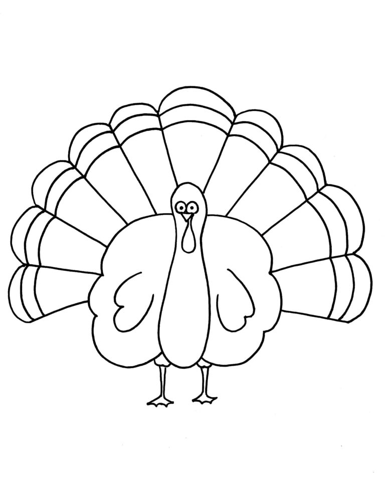 Thanksgiving coloring pages for preschool