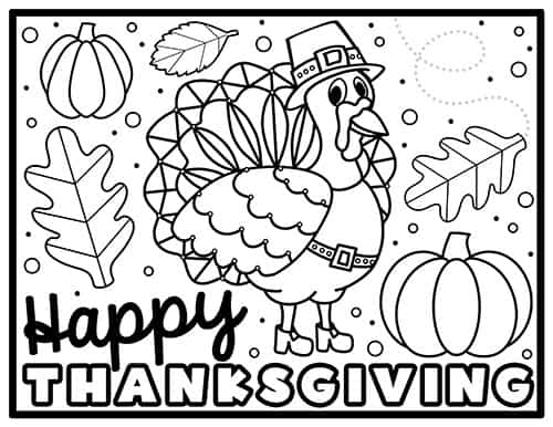 Thanksgiving coloring pages