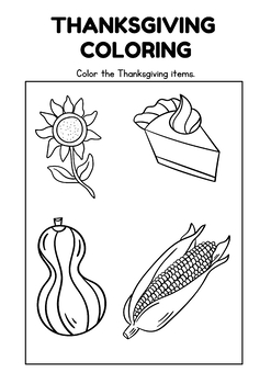 Black simple thanksgiving coloring page worksheet by sree ganesh