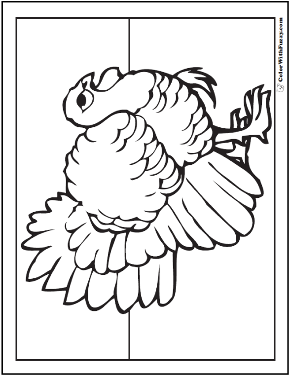 Simple thanksgiving coloring page customizable pdf