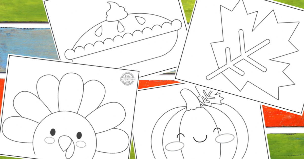 Super easy thanksgiving coloring sheets even toddlers can color kids activities blog