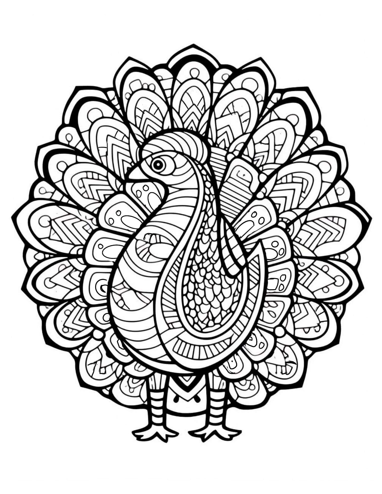 Thanksgiving coloring pages for kids and adults