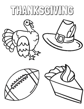 Simple thanksgiving coloring sheet by journeys in history tpt