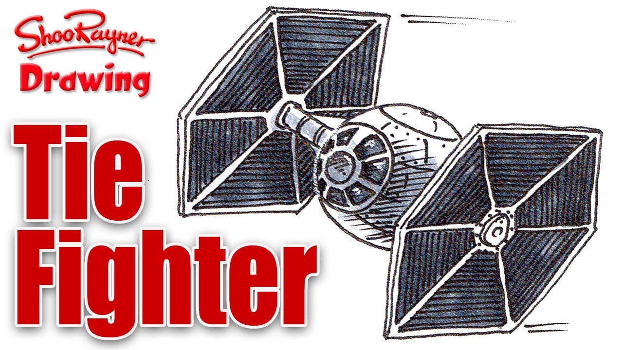 How to draw a star wars tie fighter