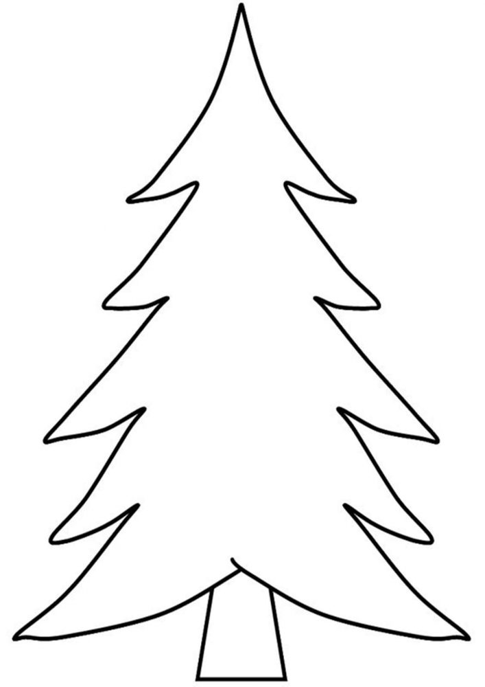 Free easy to print tree coloring pages