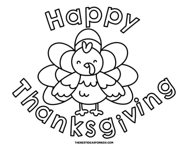 Turkey coloring pages free printables