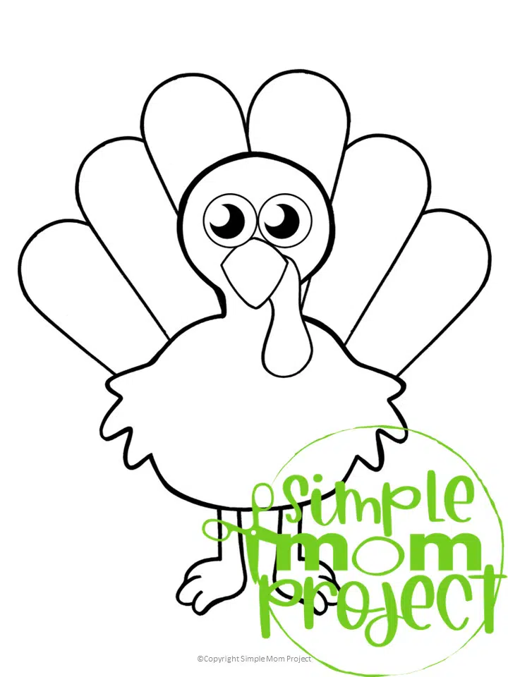 Free printable turkey template â simple mom project