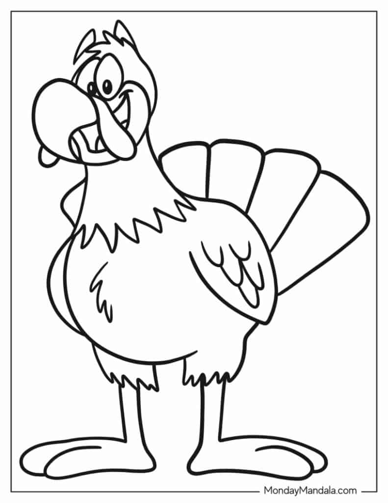 Turkey coloring pages free pdf printables