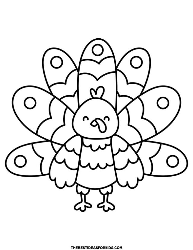 Turkey coloring pages free printables