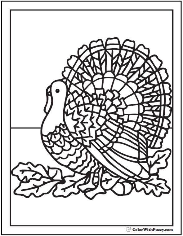 Turkey coloring pages digital interactive thanksgiving printables