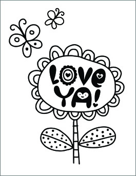 Free printable valentines day coloring pages inspiration