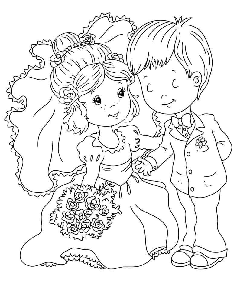 Wedding coloring pages