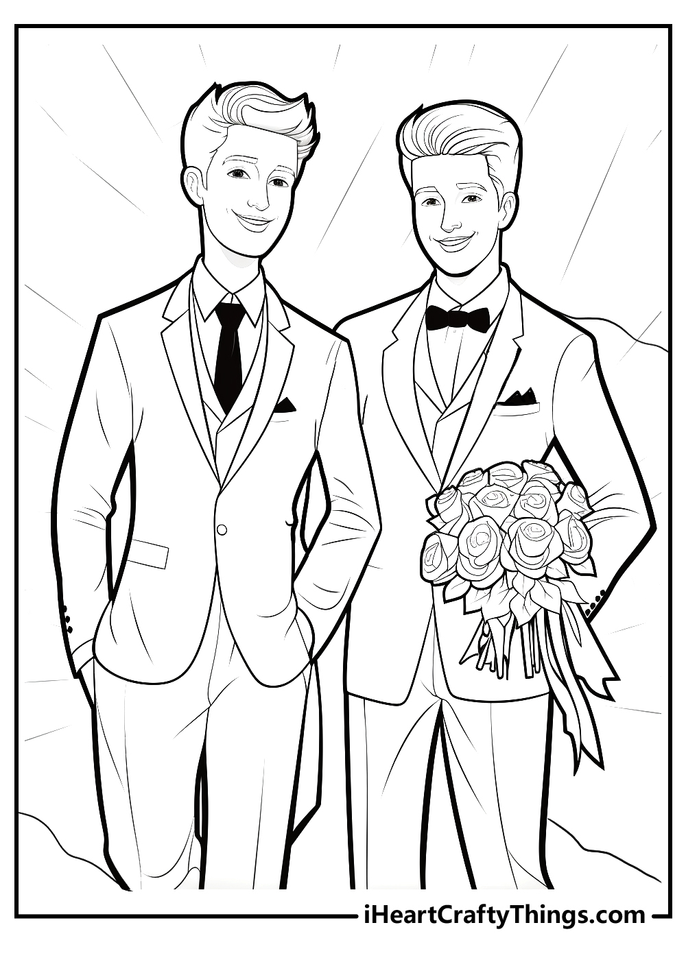 Printable wedding coloring pages updated