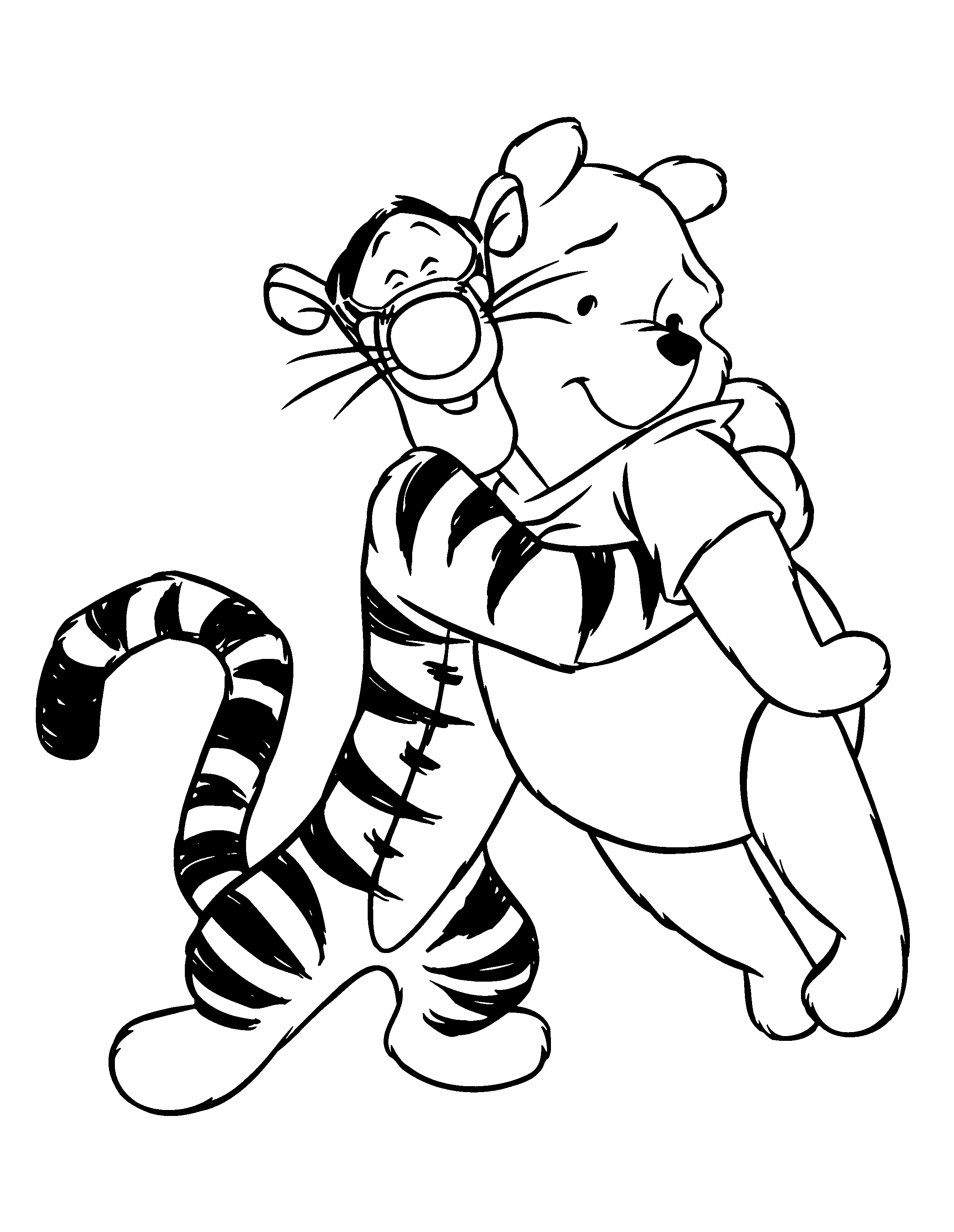 Coloring pages winnie the pooh and tigger coloring pages