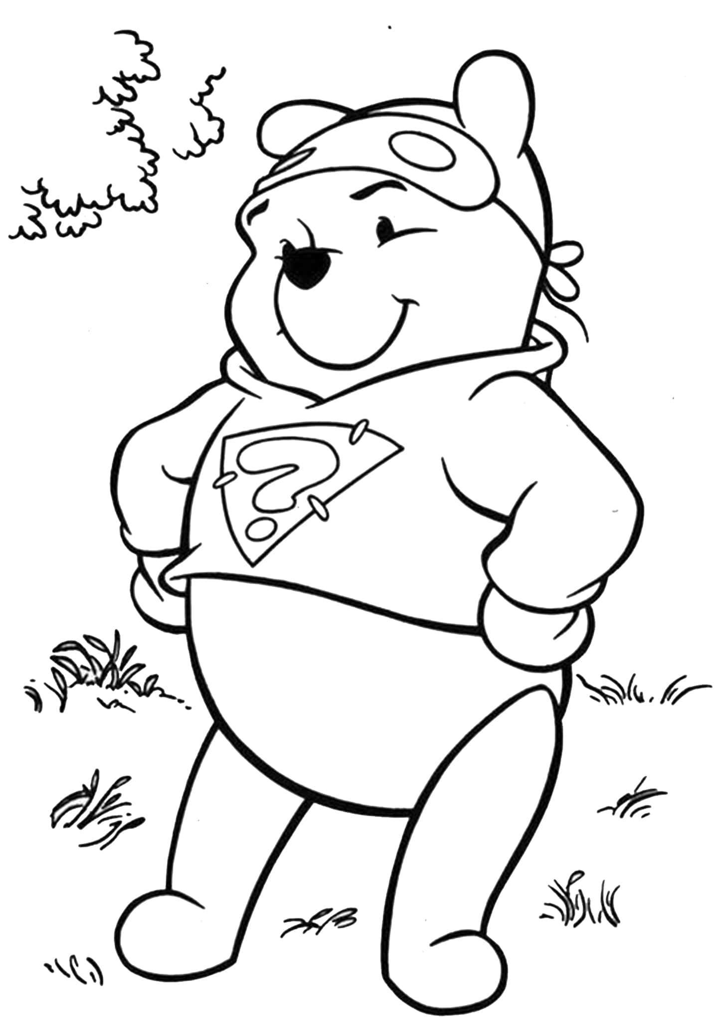Free easy to print winnie the pooh coloring pages