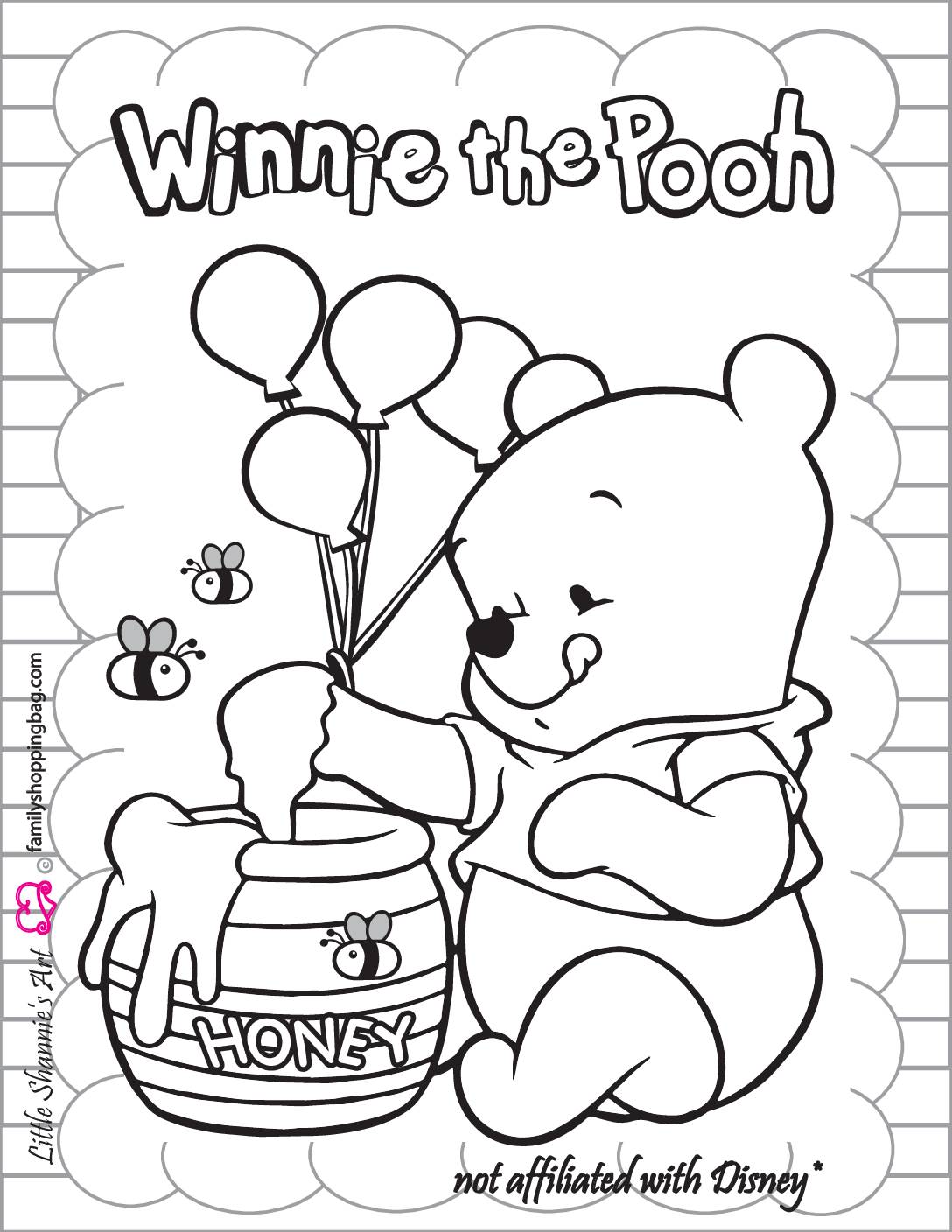 Free printable winnie the pooh coloring pages and more lil shannie