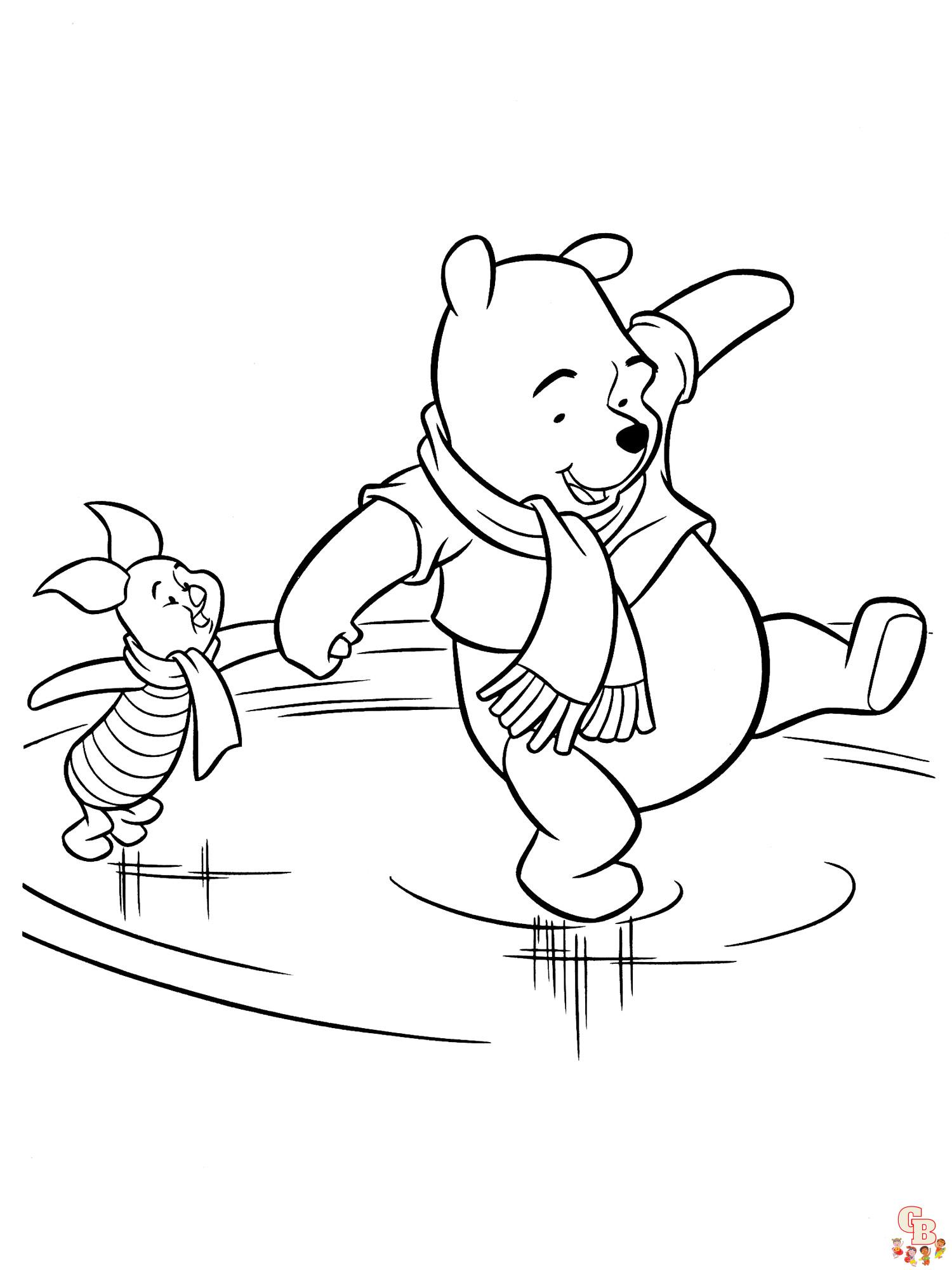 Fun of winnie the pooh coloring pages for kids