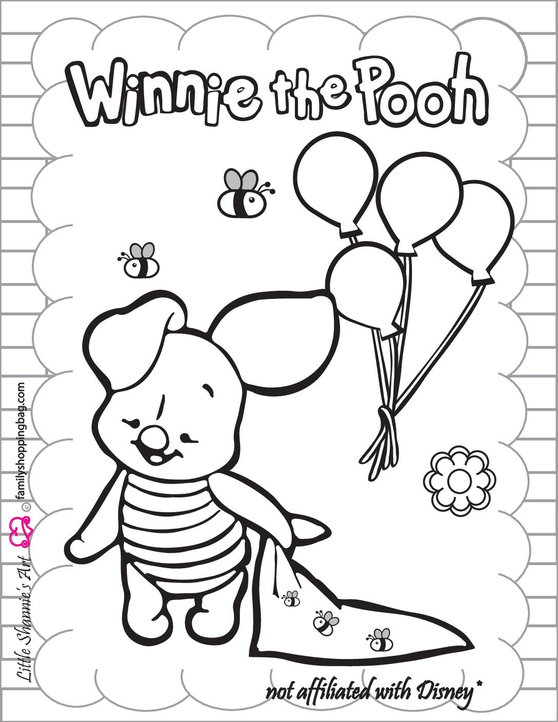 Free printable winnie the pooh coloring pages and more lil shannie
