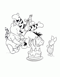 Winnie the pooh coloring pages for kids