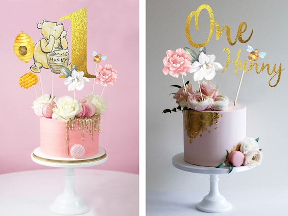 Winnie the pooh birthday cake centerpieces winnie party cake toppers pooh photo props st birthday girl nd birthday download now