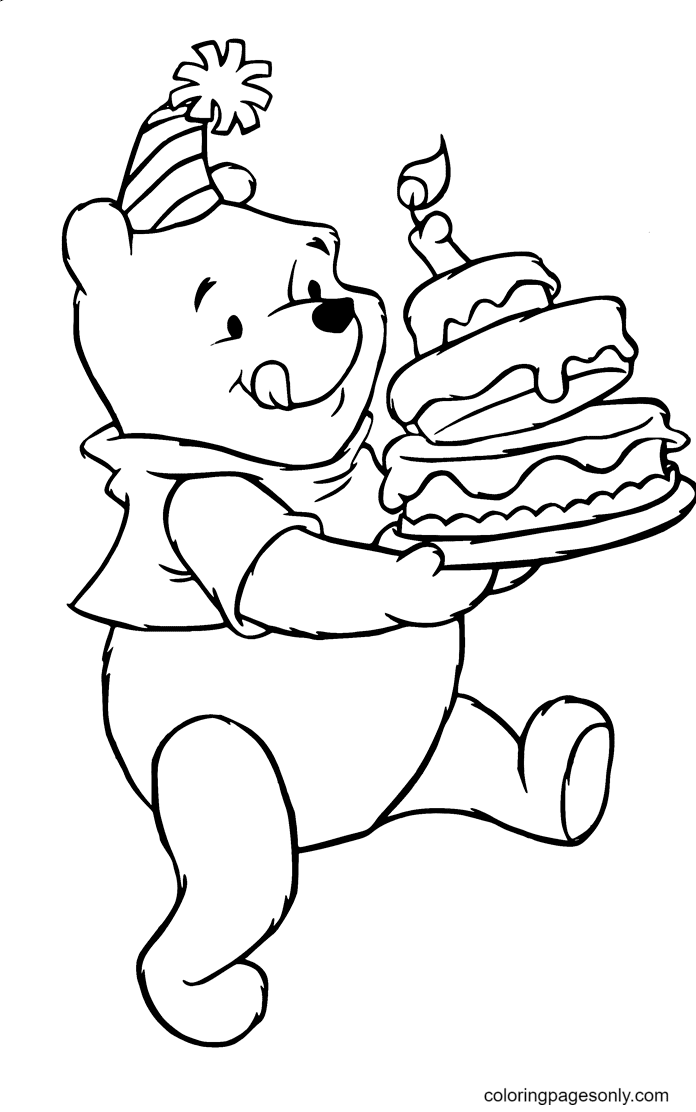 Winnie the pooh coloring pages printable for free download