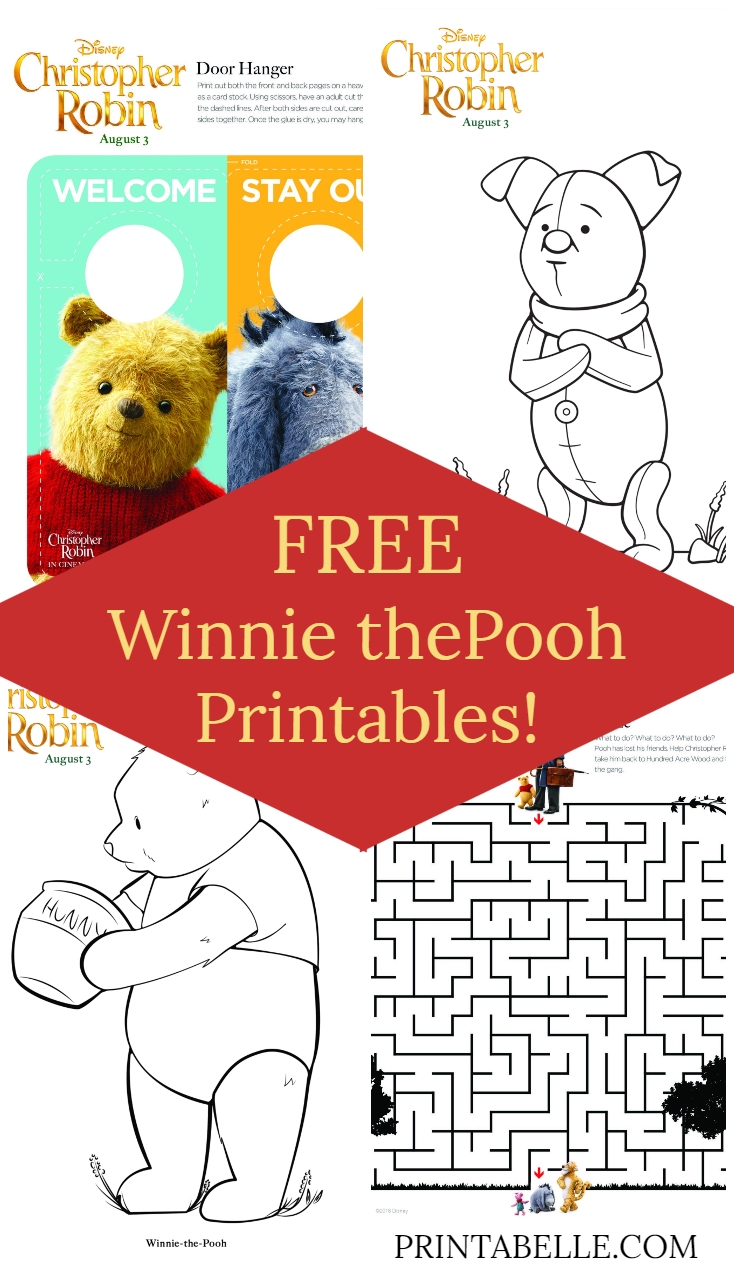 Free winnie the pooh coloring pages more