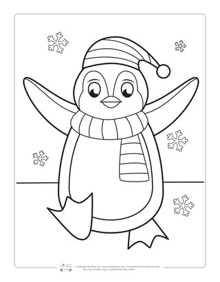 Winter coloring pages