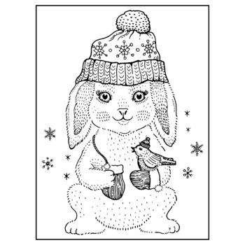 Winter coloring pages simple and easy winter coloring pages for kids