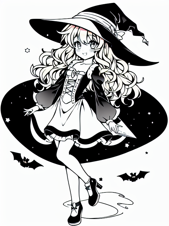 Black and white coloring page dra