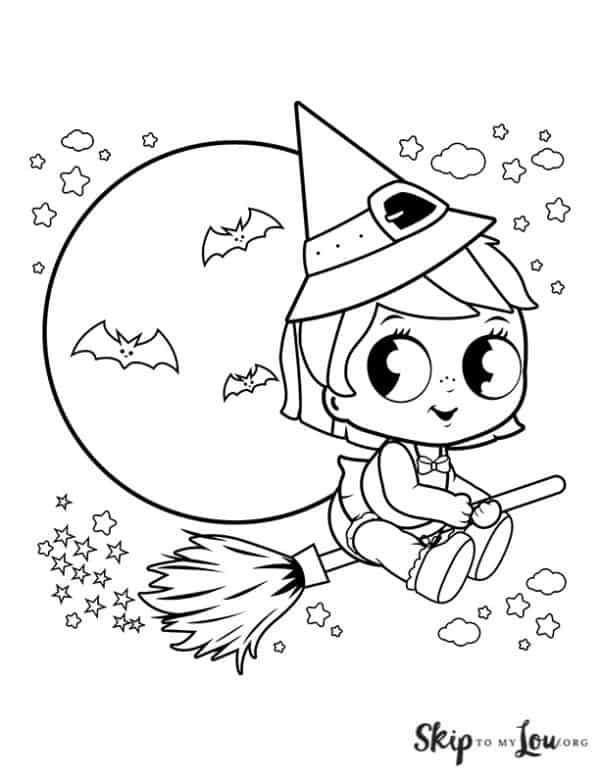 Witch coloring pages skip to my lou