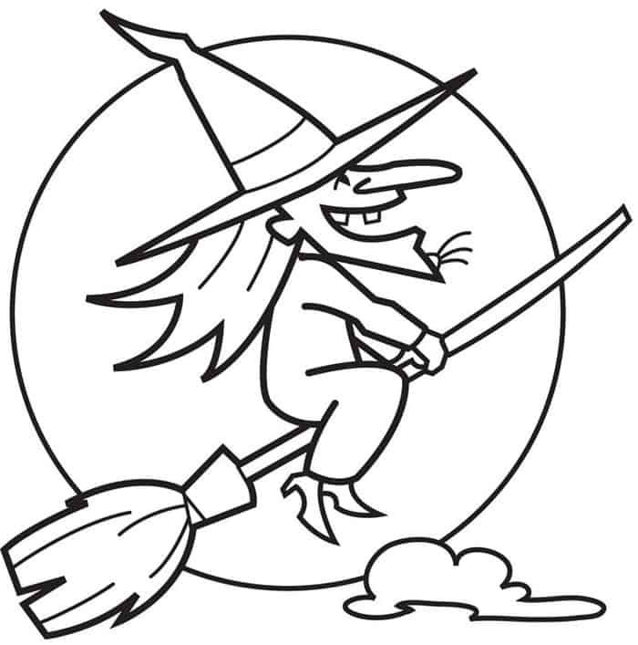 Flying witch coloring pages dibujos de halloween halloween para colorear bruja para colorear